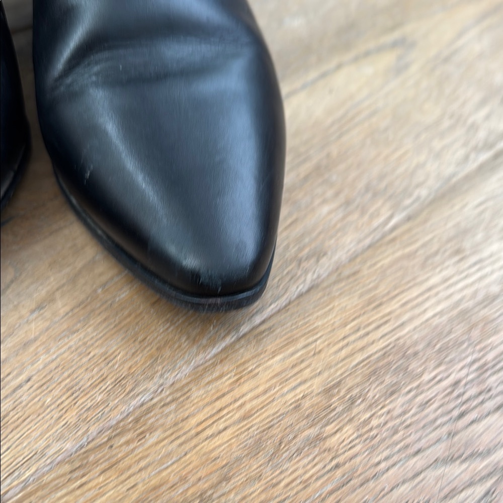 Saint Laurent Black Studded Ankle Boots View 3